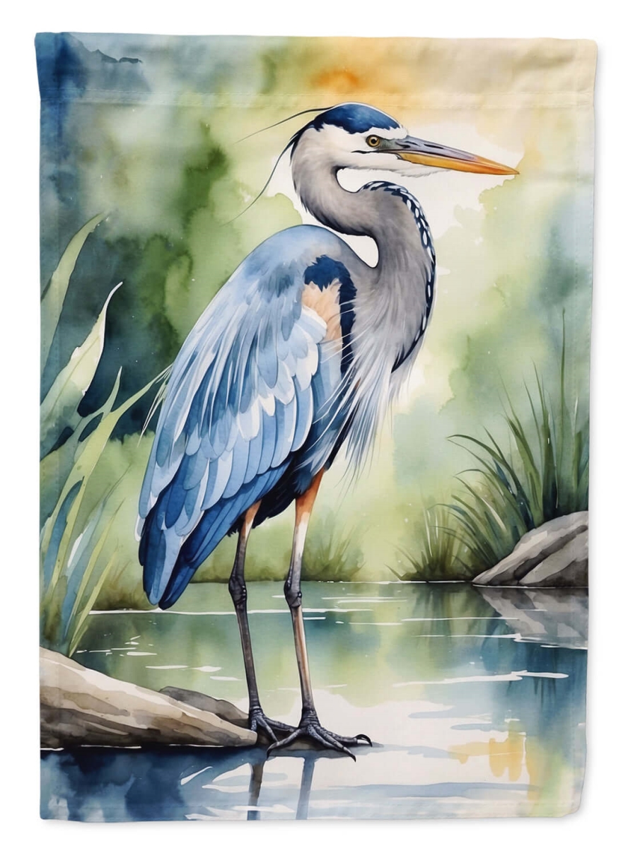 DAC8552CHF 40 x 28 in. Great Blue Heron Bird House Flag