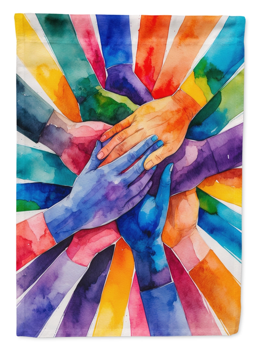 DAC8633GF 15.5 x 11.25 in. Together, Stronger Pride Garden Flag