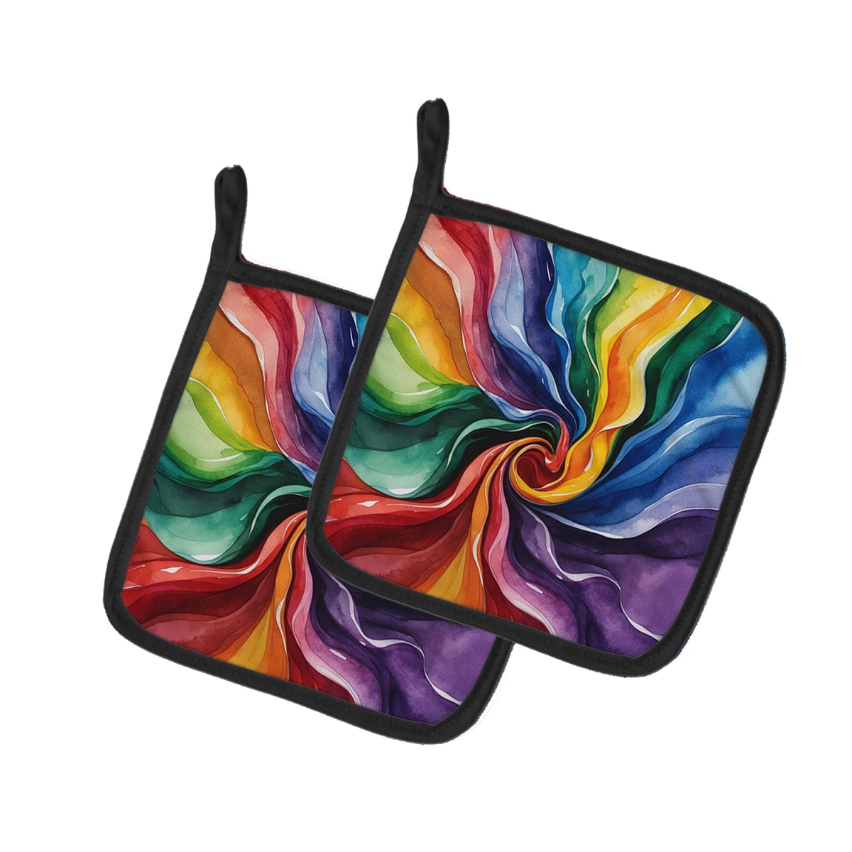 DAC8627PTHD 7.5 x 7.5 in. Gay Pride Pair of Pot Holders