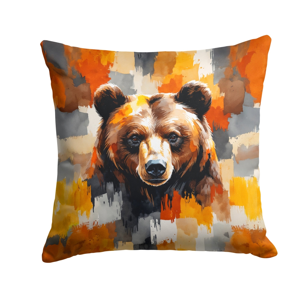 DAC8622PW1818 18 x 18 in. Bear Uniquely Bear Pride Throw Pillow