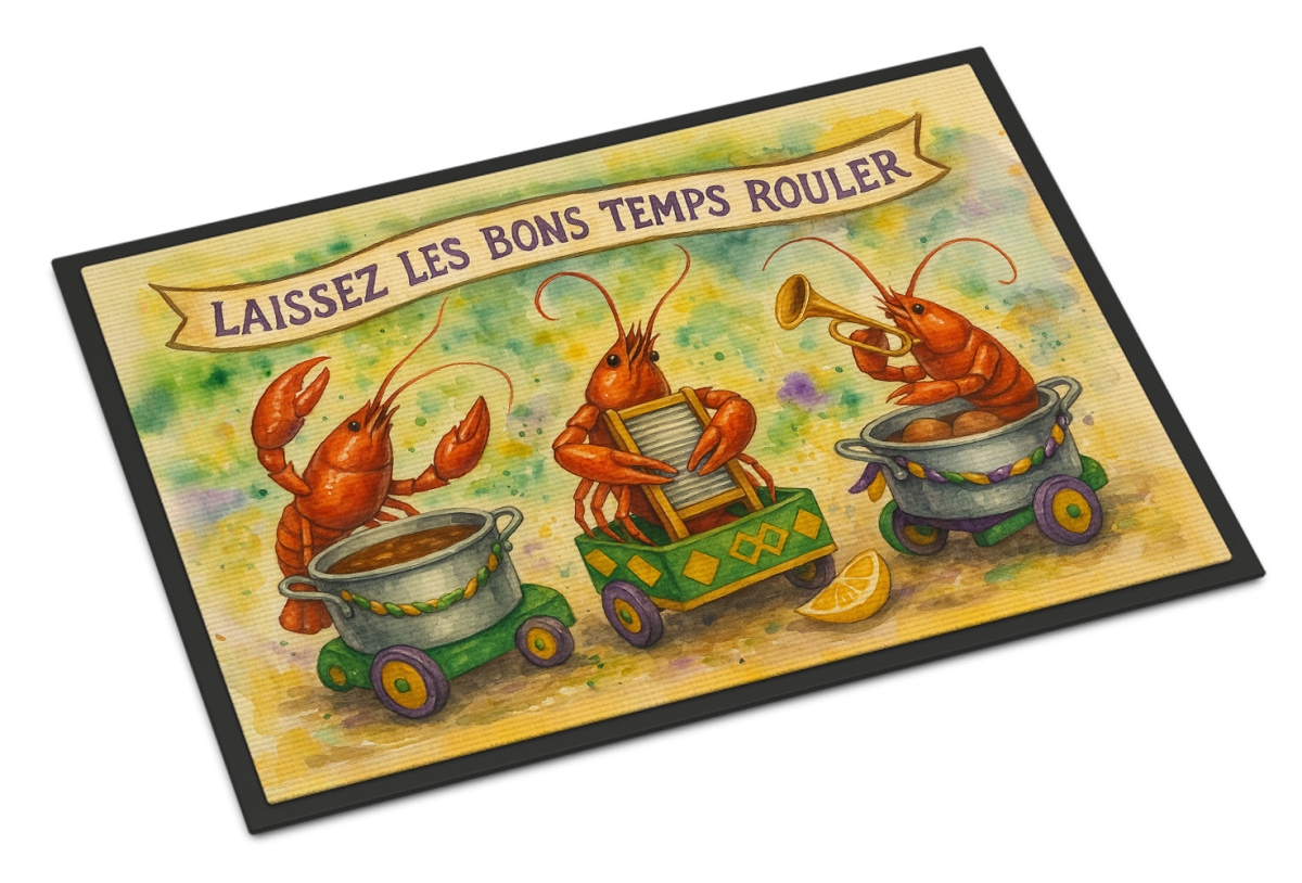 DAC8249MAT 18 x 27 in. Crawfish Parade Doormat
