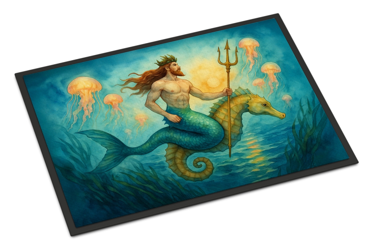 DAC8252MAT 18 x 27 in. Merman & Seahorse Doormat