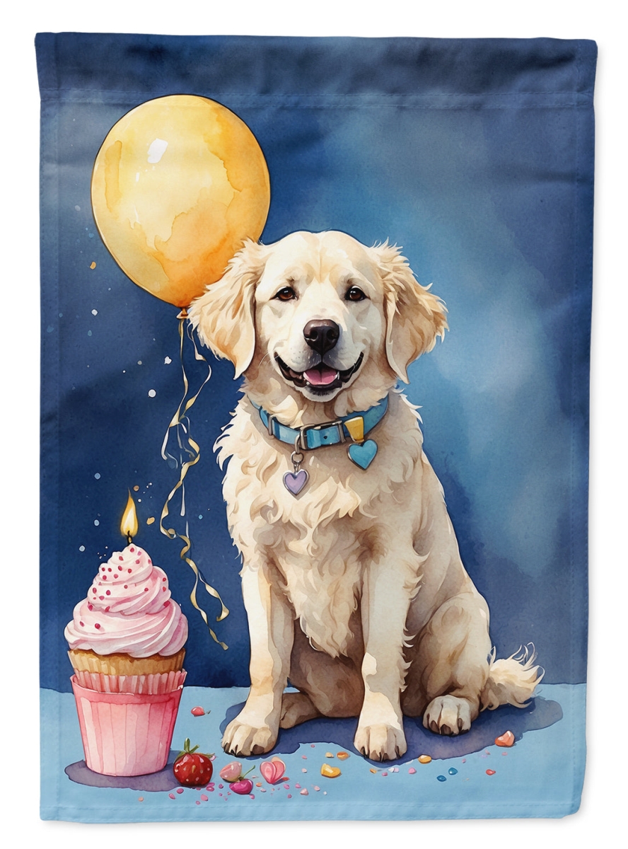 Kuvasz Happy Birthday House Flag - Multicolor - 40 x 28 in. - Durable Polyester