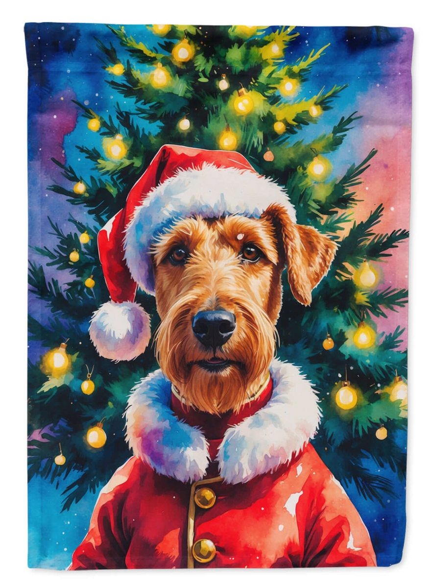 DAC8460CHF 40 x 28 in. Airedale Terrier Christmas House Flag