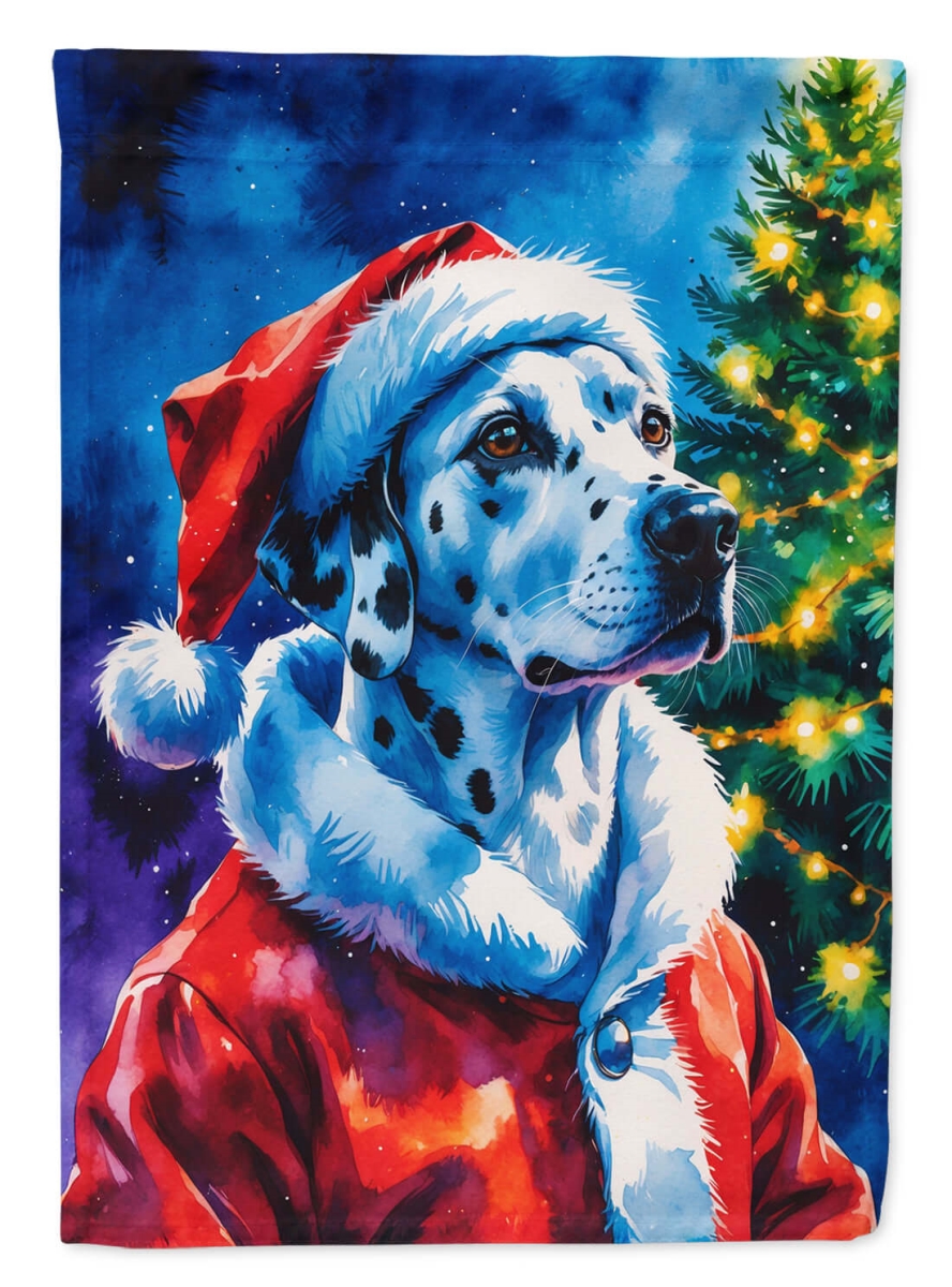 DAC8481CHF 40 x 28 in. Dalmatian Christmas House Flag
