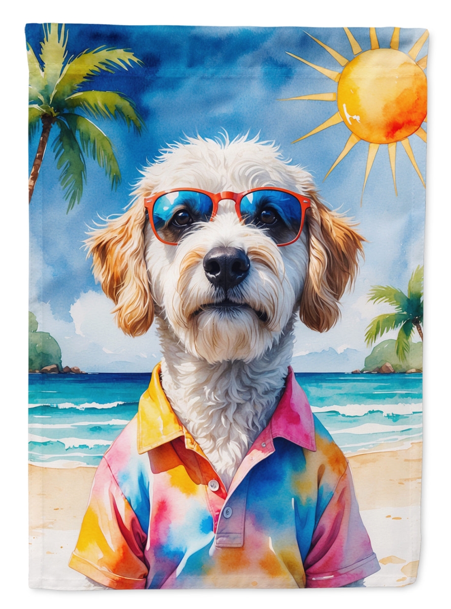DAC8280CHF 40 x 28 in. Labradoodle Summer Beach Time House Flag