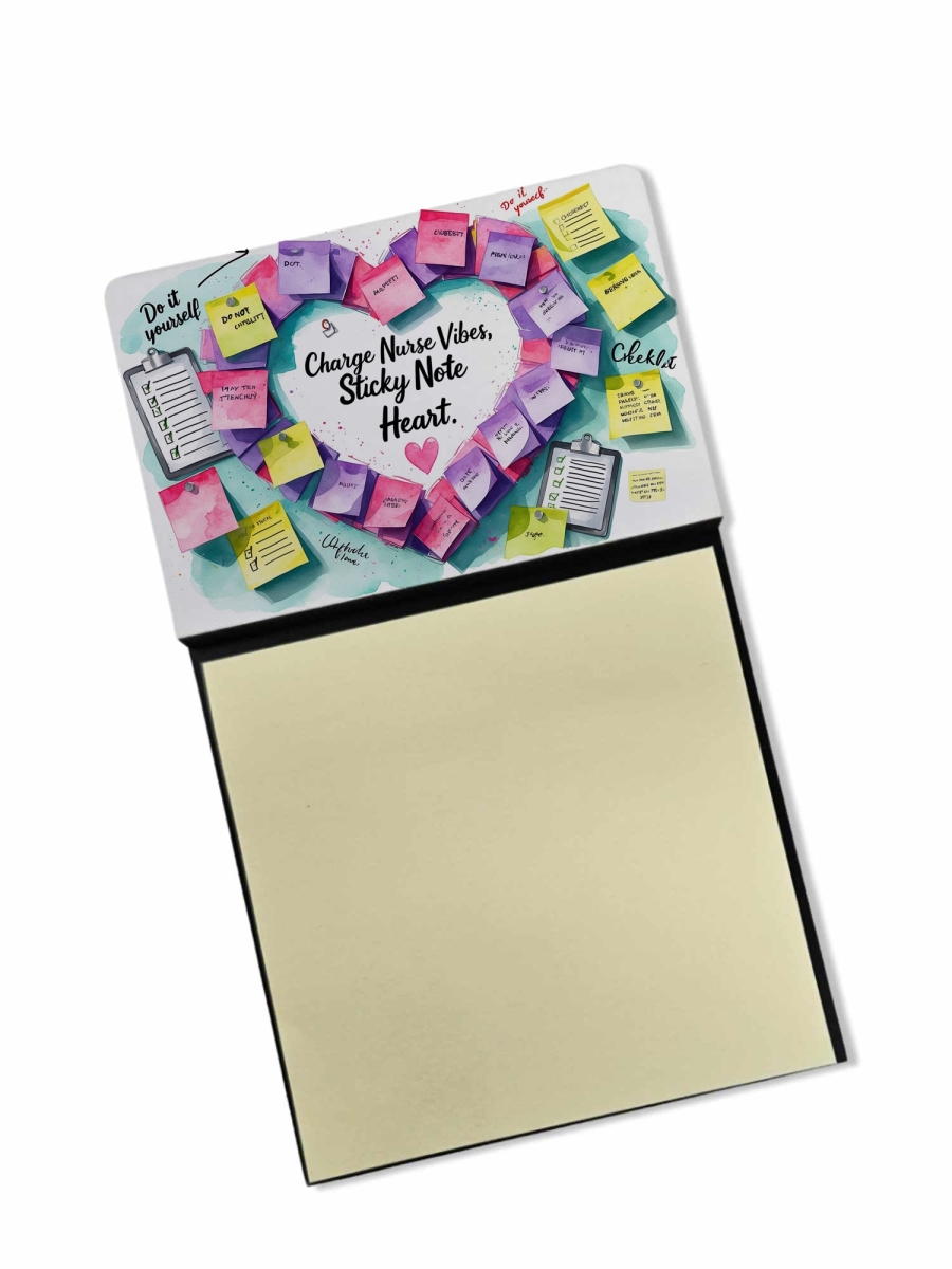 DAC8670NSN 5.25 x 3.25 in. Charge Nurse Vibes Sticky Note Holder