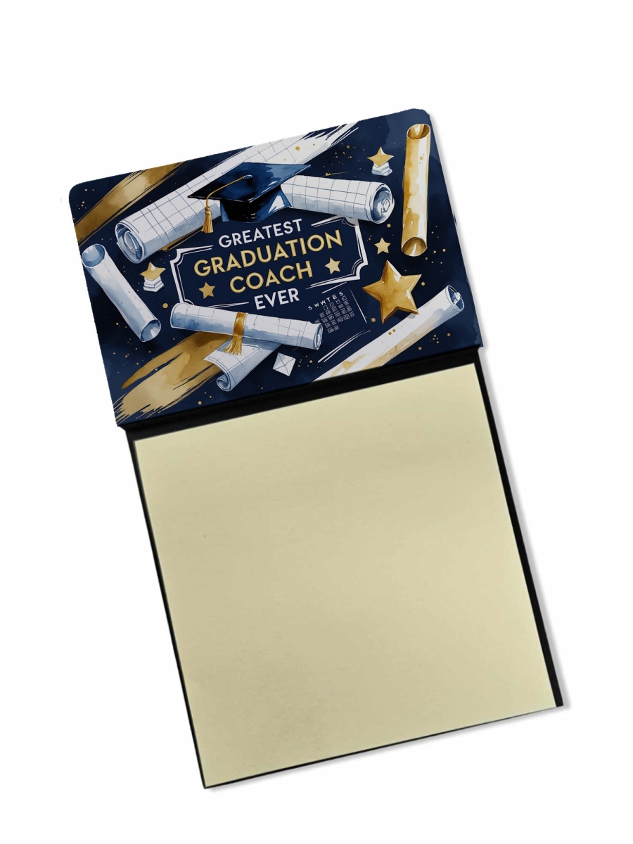 DAC8817TSN 5.25 x 3.25 in. Greatest Graduation Coach Ever Funny Sticky Note Holder for Teachers Gift