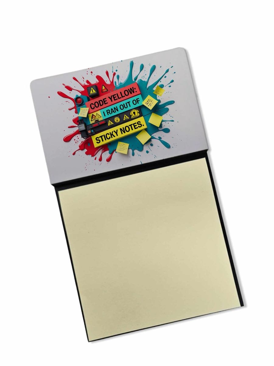 DAC8672NSN 5.25 x 3.25 in. Code Yellow Sticky Note Holder
