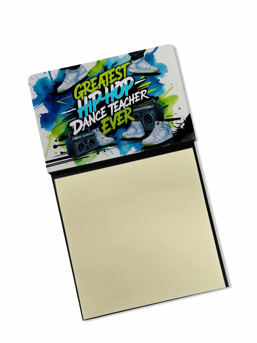 DAC8827TSN 5.25 x 3.25 in. Greatest Hip-Hop Dance Teacher Ever Funny Sticky Note Holder for Teachers Gift