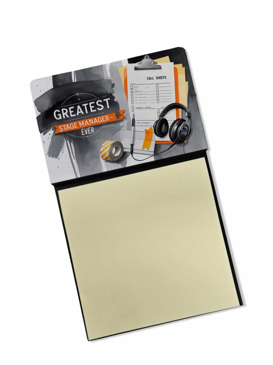 DAC8875TSN 5.25 x 3.25 in. Greatest Stage Manager Ever Funny Sticky Note Holder for Teachers Gift