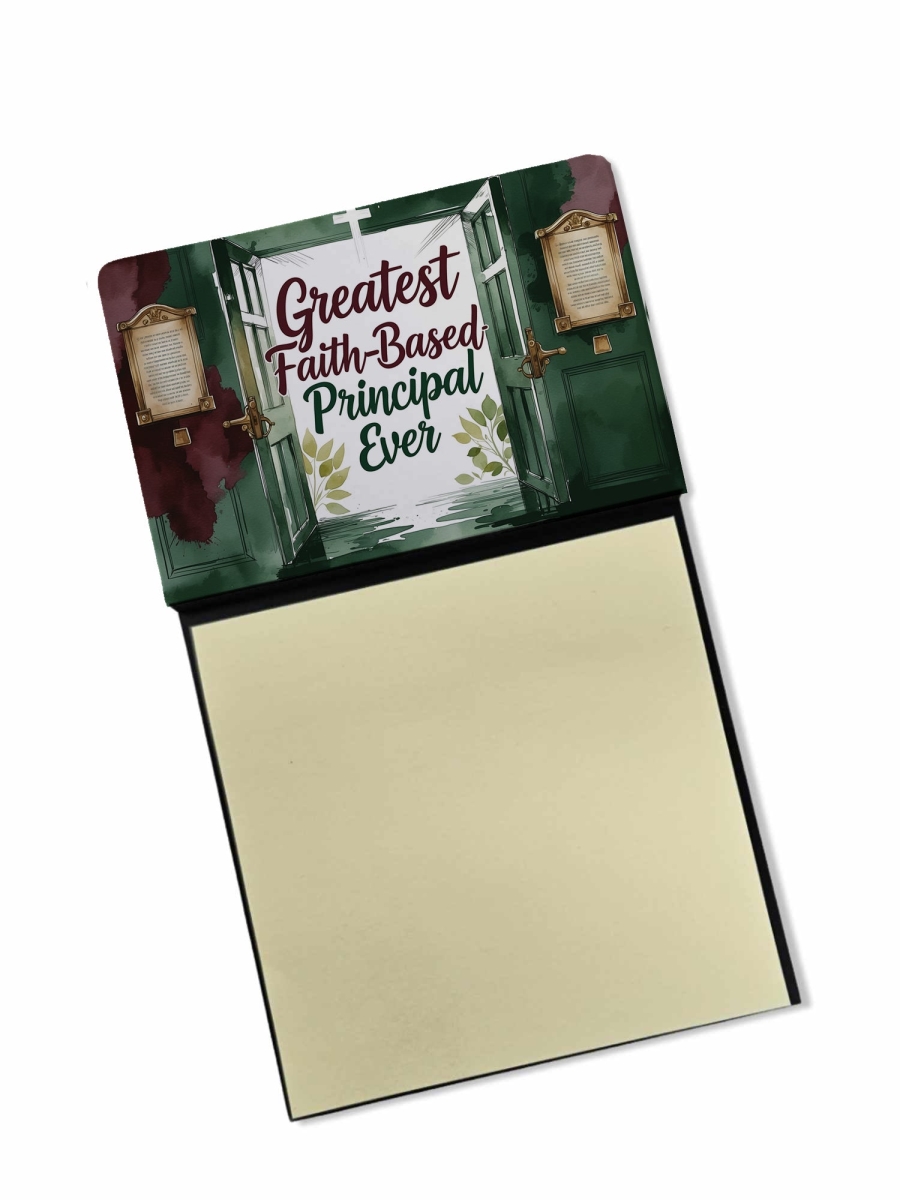 DAC8808TSN 5.25 x 3.25 in. Greatest Faith-Based Principal Ever Funny Sticky Note Holder for Teachers Gift
