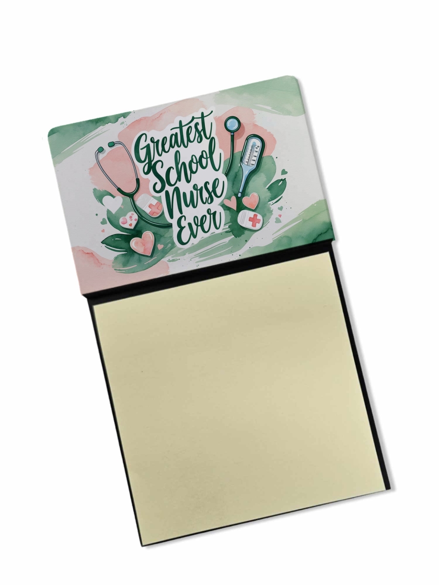 DAC8866TSN 5.25 x 3.25 in. Greatest School Nurse Ever Funny Sticky Note Holder for Teachers Gift