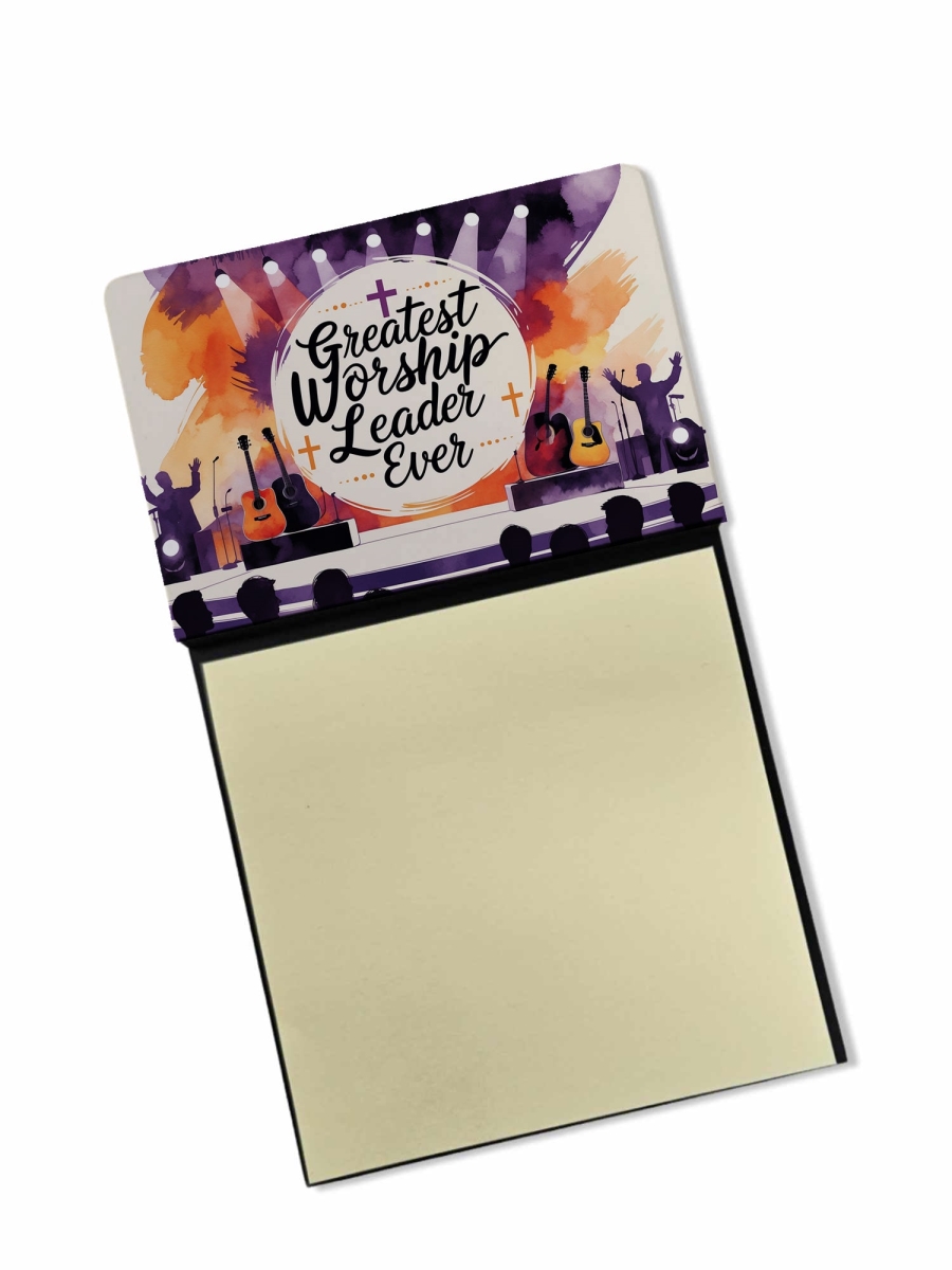DAC8893TSN 5.25 x 3.25 in. Greatest Worship Leader Ever Funny Sticky Note Holder for Teachers Gift