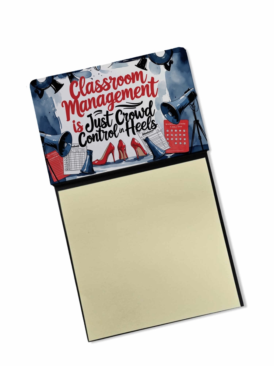 DAC8733TSN 5.25 x 3.25 in. Classroom Management Funny Sticky Note Holder for Teachers Gift
