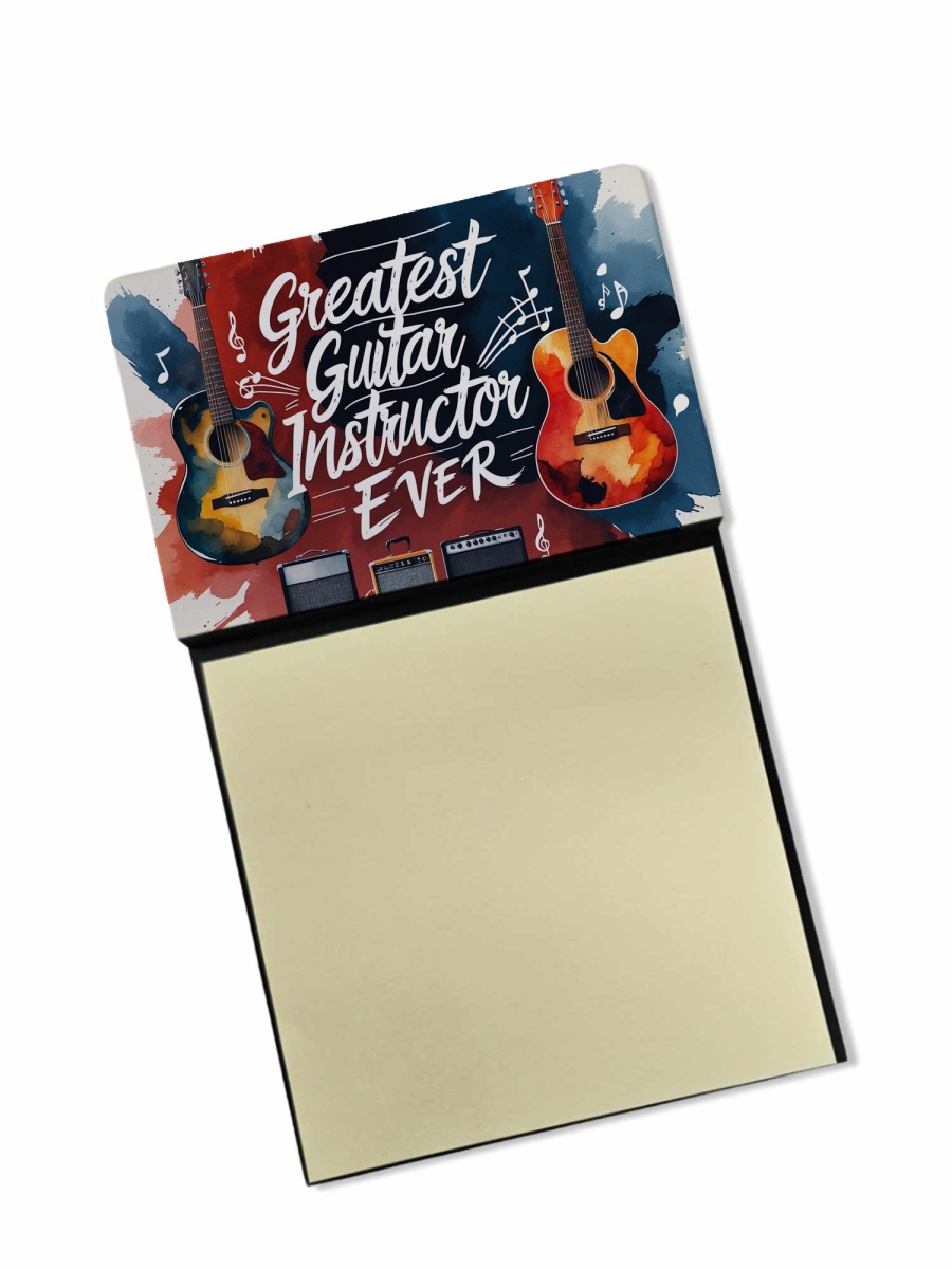 DAC8821TSN 5.25 x 3.25 in. Greatest Guitar Instructor Ever Funny Sticky Note Holder for Teachers Gift