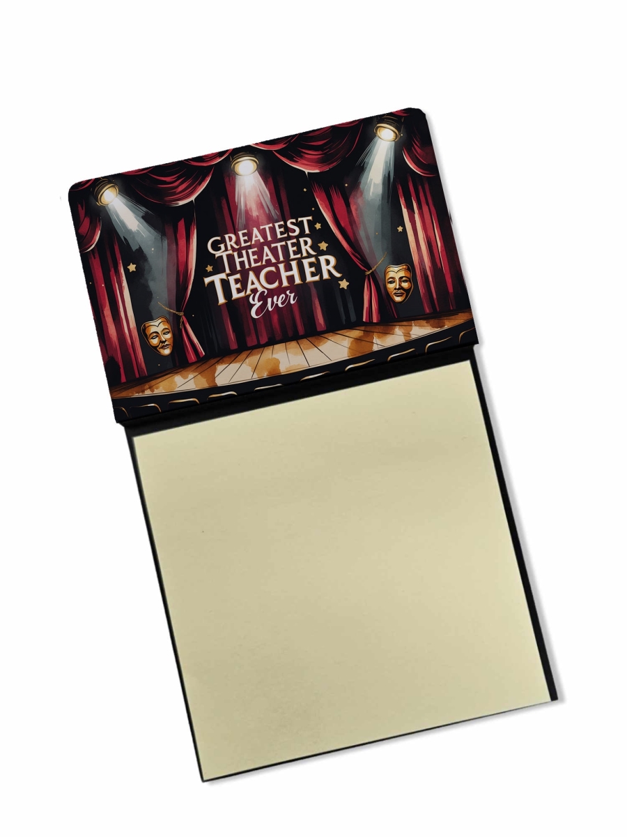 DAC8885TSN 5.25 x 3.25 in. Greatest Theater Teacher Ever Funny Sticky Note Holder for Teachers Gift