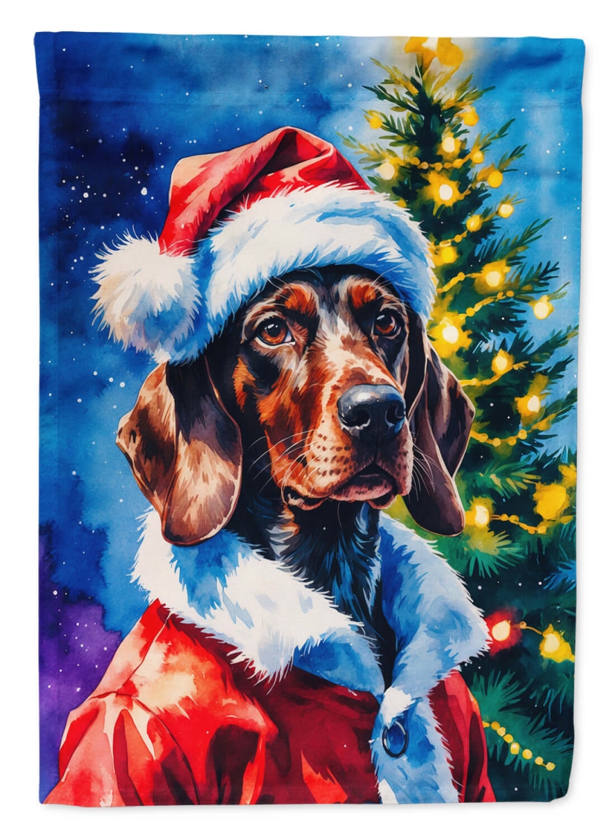 DAC8487GF 15.5 x 11.25 in. German Wirehaired Pointer Christmas Garden Flag