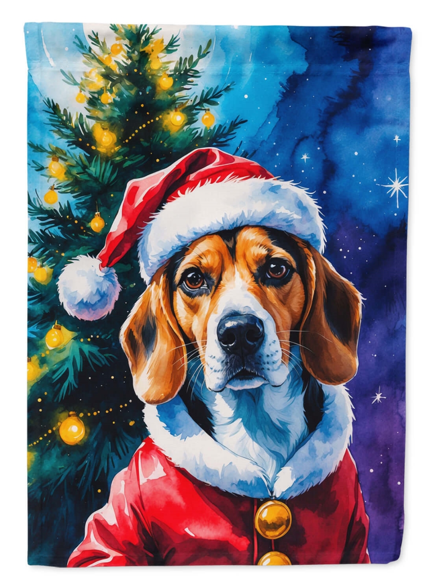 DAC8463CHF 40 x 28 in. Beagle Christmas House Flag