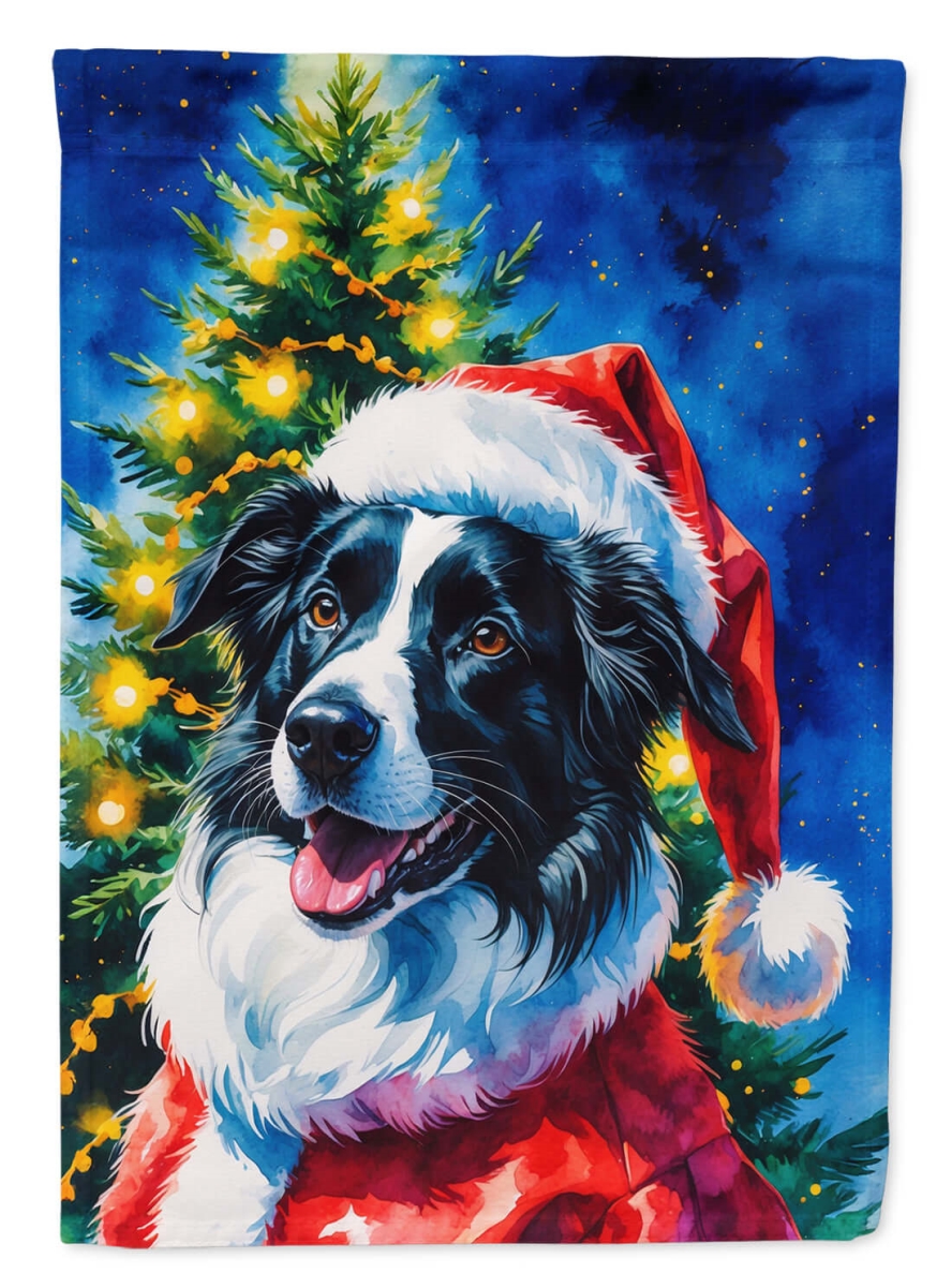 DAC8467CHF 40 x 28 in. Border Collie Christmas House Flag