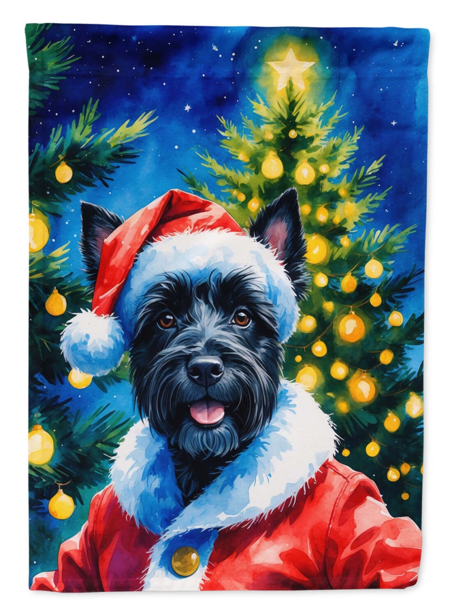 DAC8511CHF 40 x 28 in. Scottish Terrier Christmas House Flag