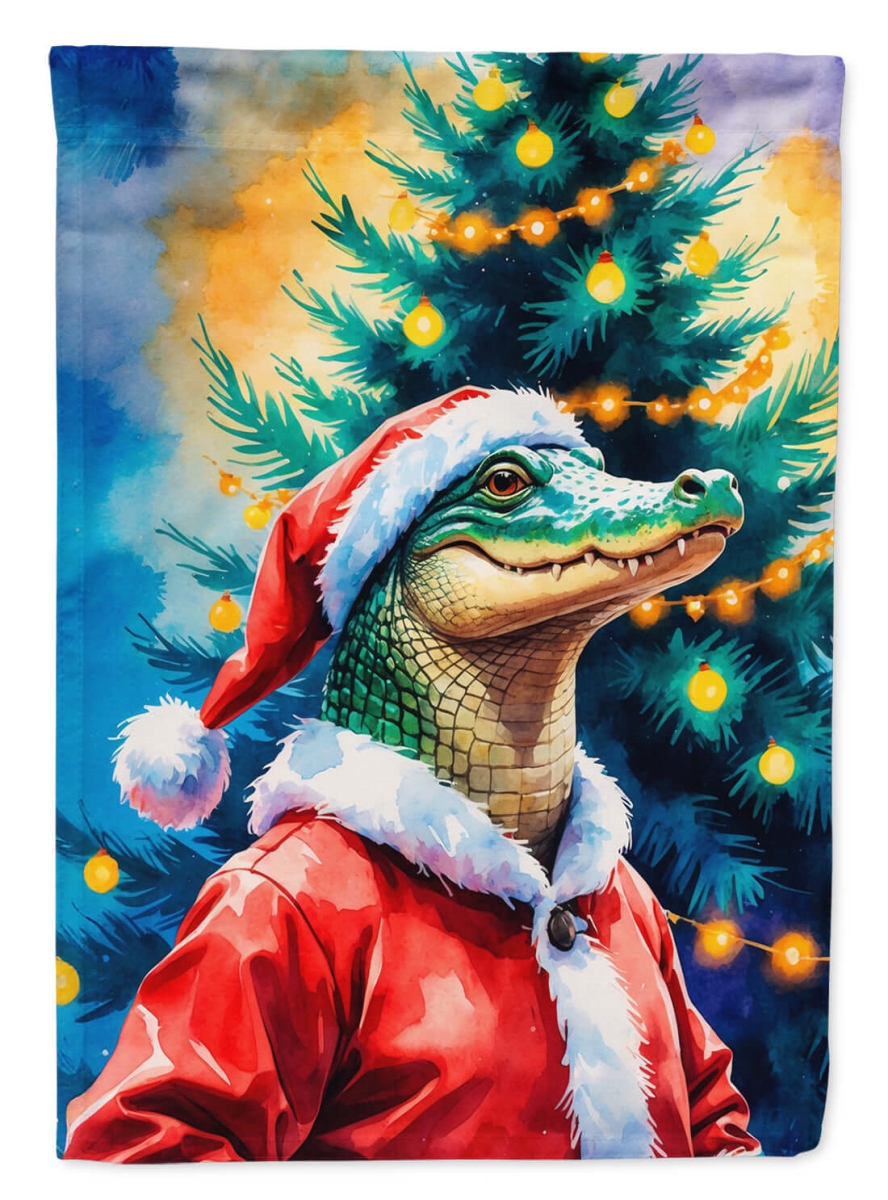 DAC8519CHF 40 x 28 in. Alligator Christmas House Flag