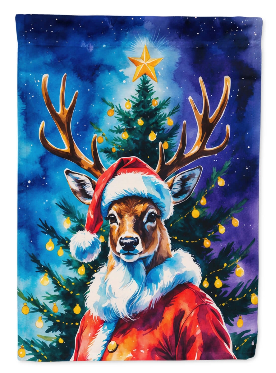 DAC8523CHF 40 x 28 in. Deer Christmas House Flag
