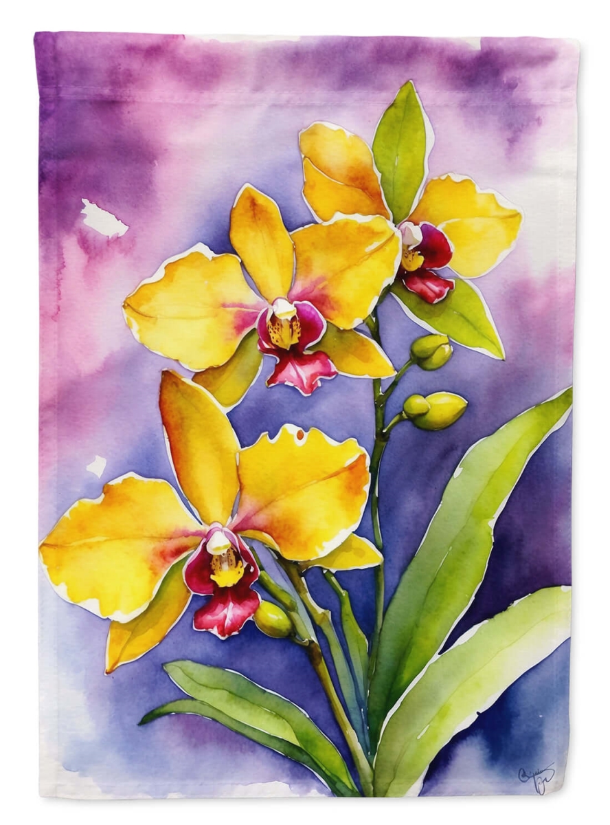 DAC8605CHF 40 x 28 in. Oncidium Orchids House Flag