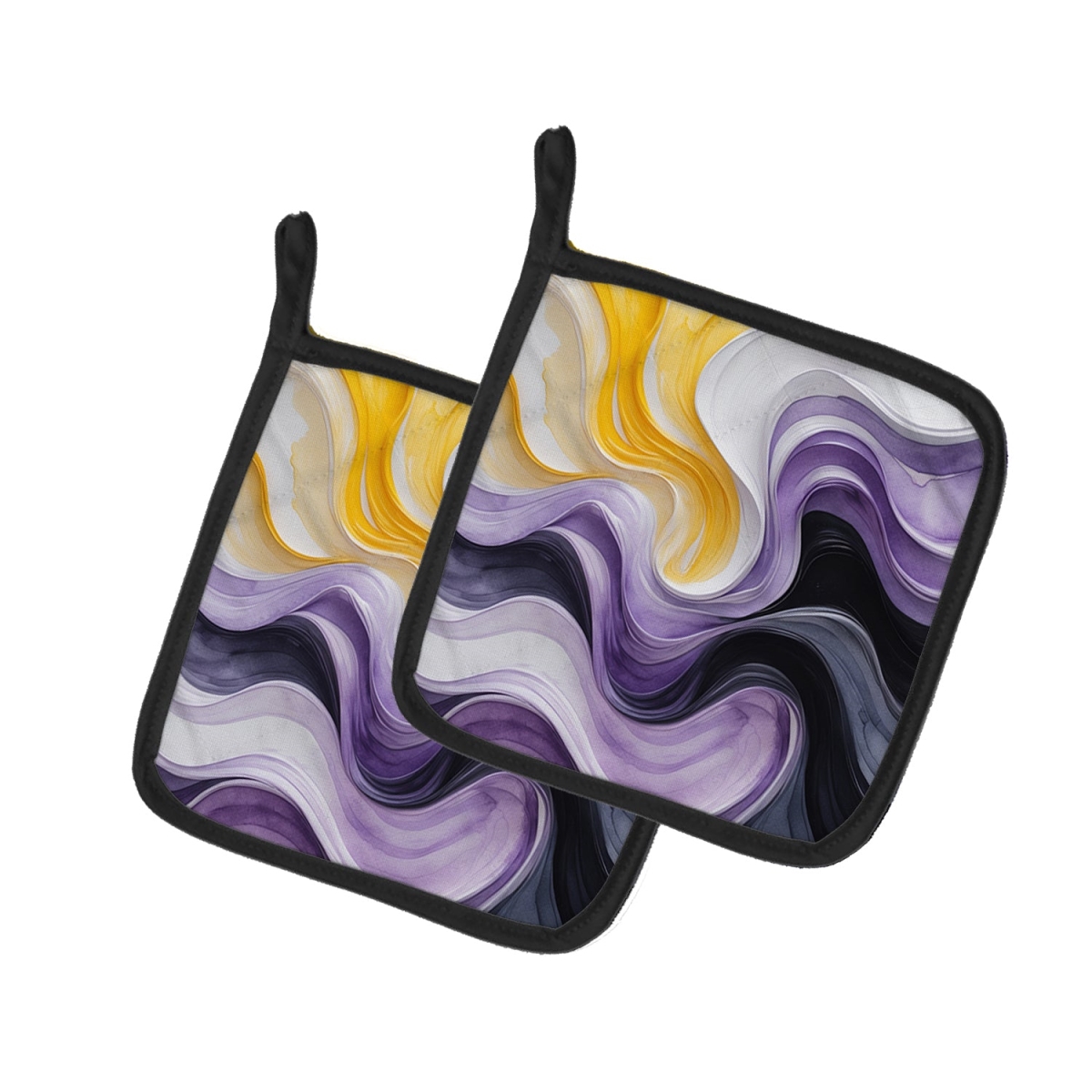 DAC8638PTHD 7.5 x 7.5 in. Nonbinary Pride Pair of Pot Holders