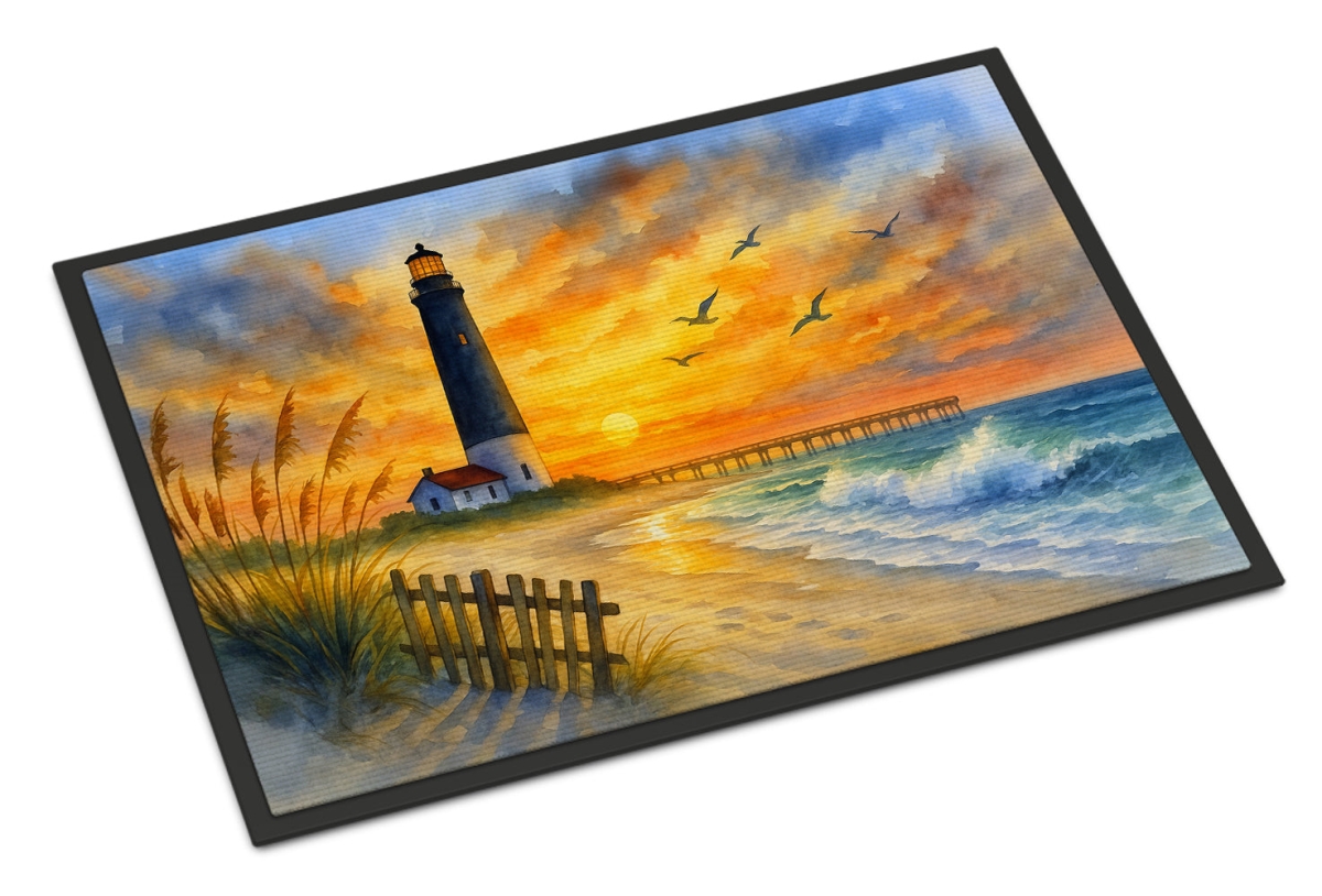 DAC8223MAT 18 x 27 in. Beach Lighthouse Doormat