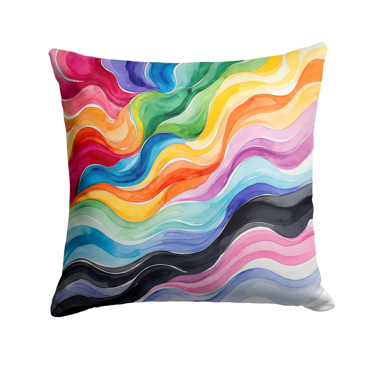DAC8619PW1414 14 x 14 in. Progress Pride Waves of Unity Throw Pillow