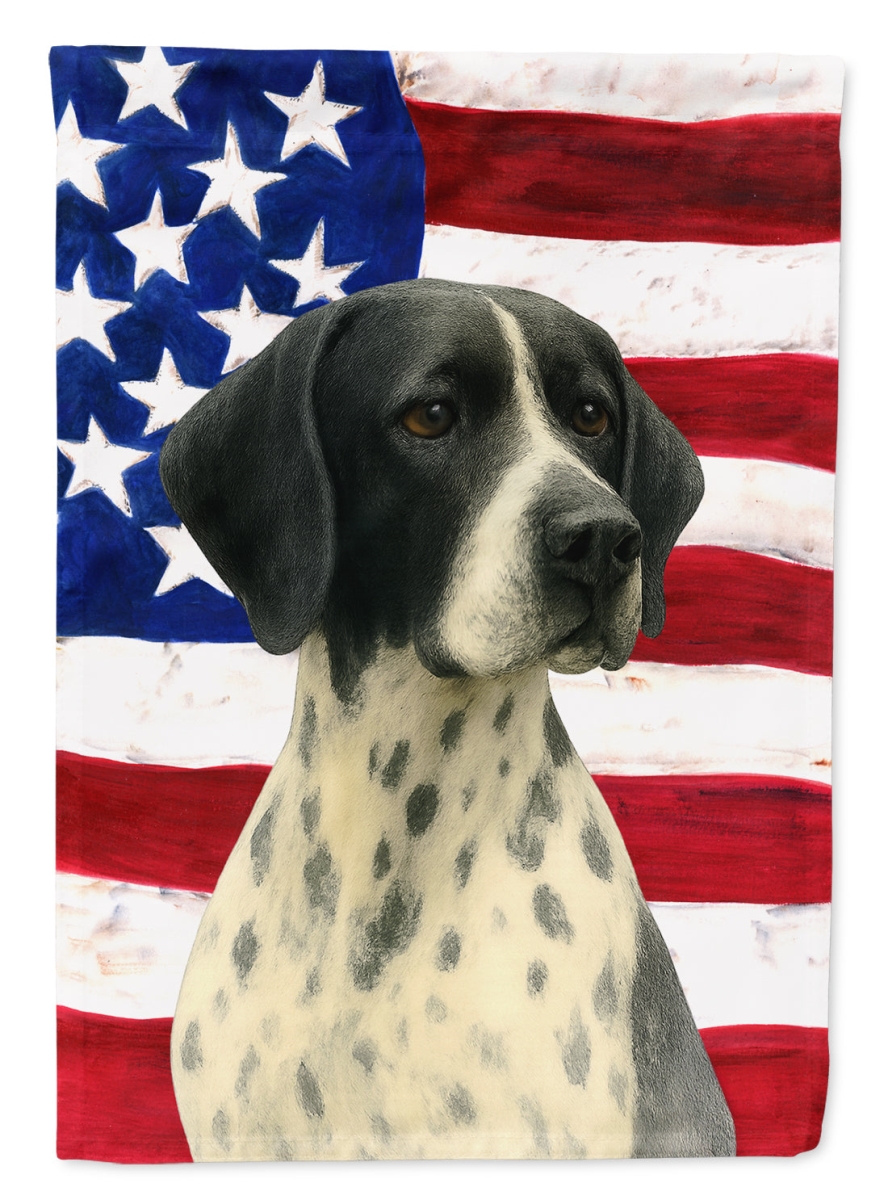 WDK6393CHF 40 x 28 in. Black & White Pointer American Flag House Flag