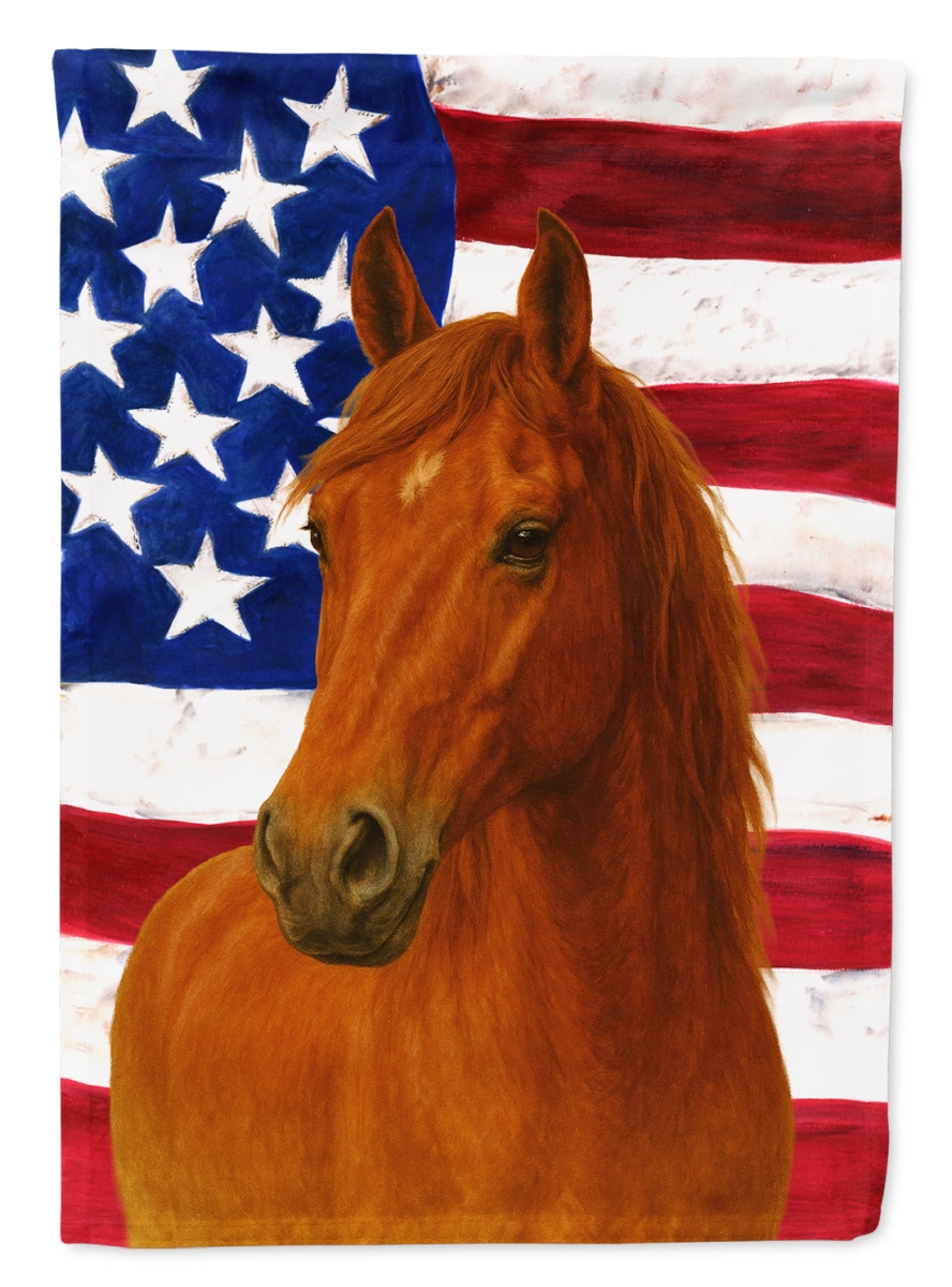 WDK6502GF 15.5 x 11.25 in. Sorrel Missouri Fox Trotter Horse American Garden Flag
