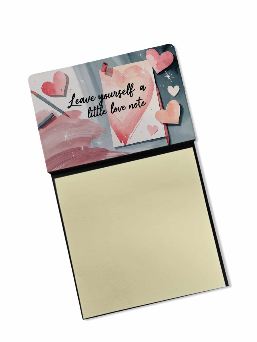 DAC8648SSN 5.25 x 3.25 in. Leave Yourself a Little Love Note Funny Sticky Note Holder