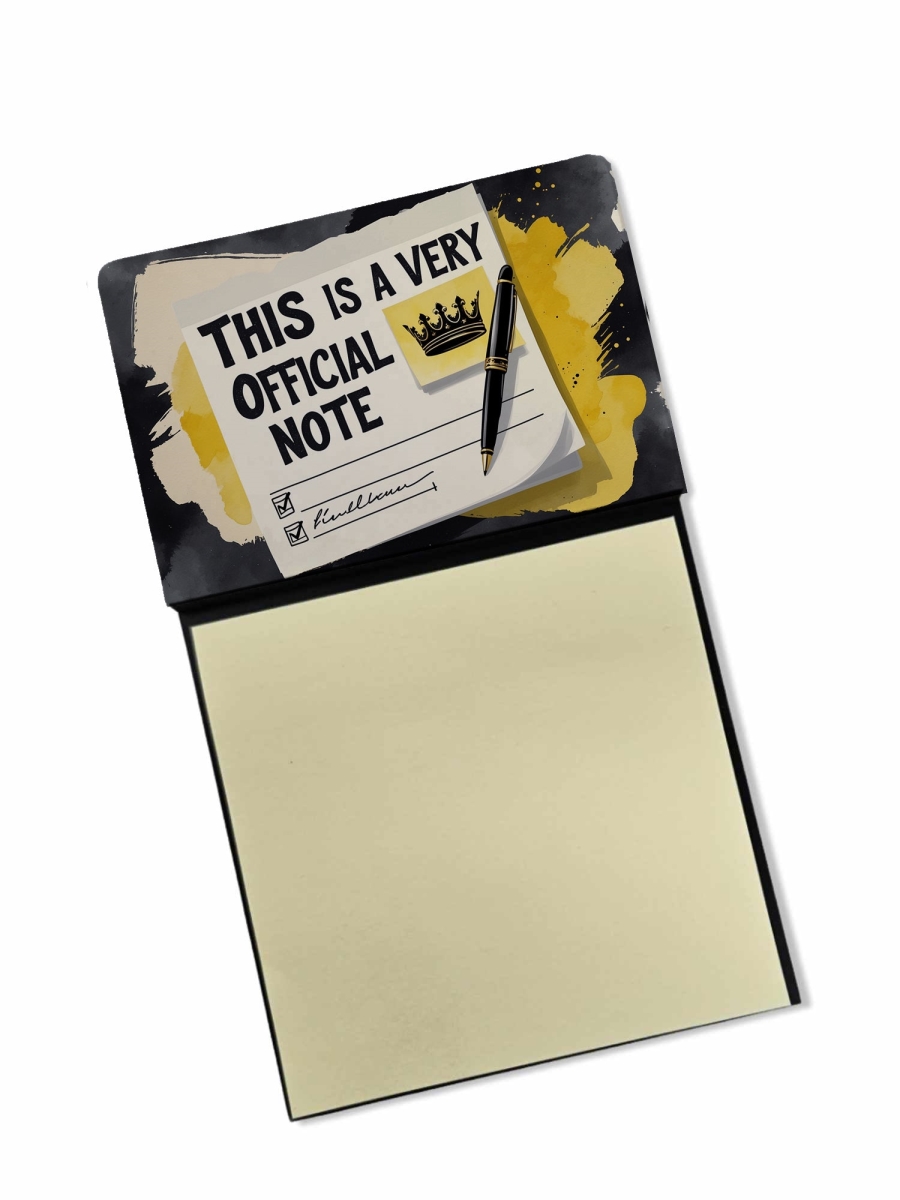 DAC8667SSN 5.25 x 3.25 in. This Is a Very Official Note Funny Sticky Note Holder