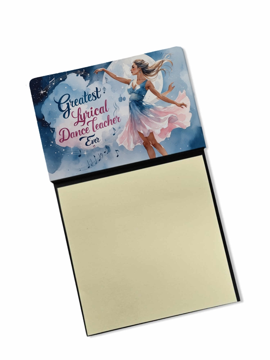 DAC8844TSN 5.25 x 3.25 in. Greatest Lyrical Dance Teacher Ever Funny Sticky Note Holder for Teachers Gift