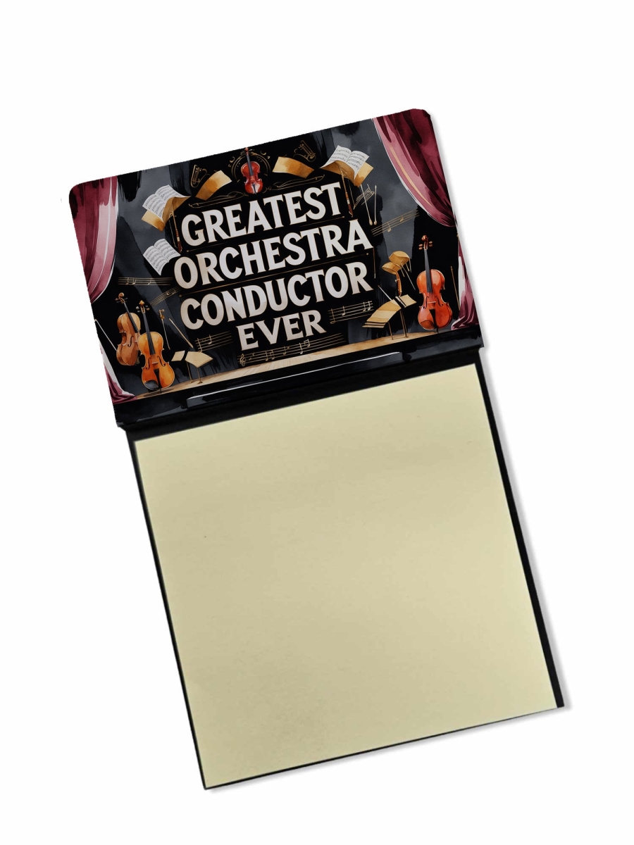 DAC8850TSN 5.25 x 3.25 in. Greatest Orchestra Conductor Ever Funny Sticky Note Holder for Teachers Gift