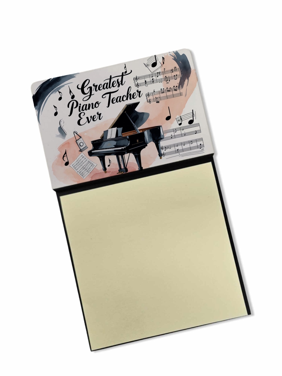 DAC8854TSN 5.25 x 3.25 in. Greatest Piano Teacher Ever Funny Sticky Note Holder for Teachers Gift