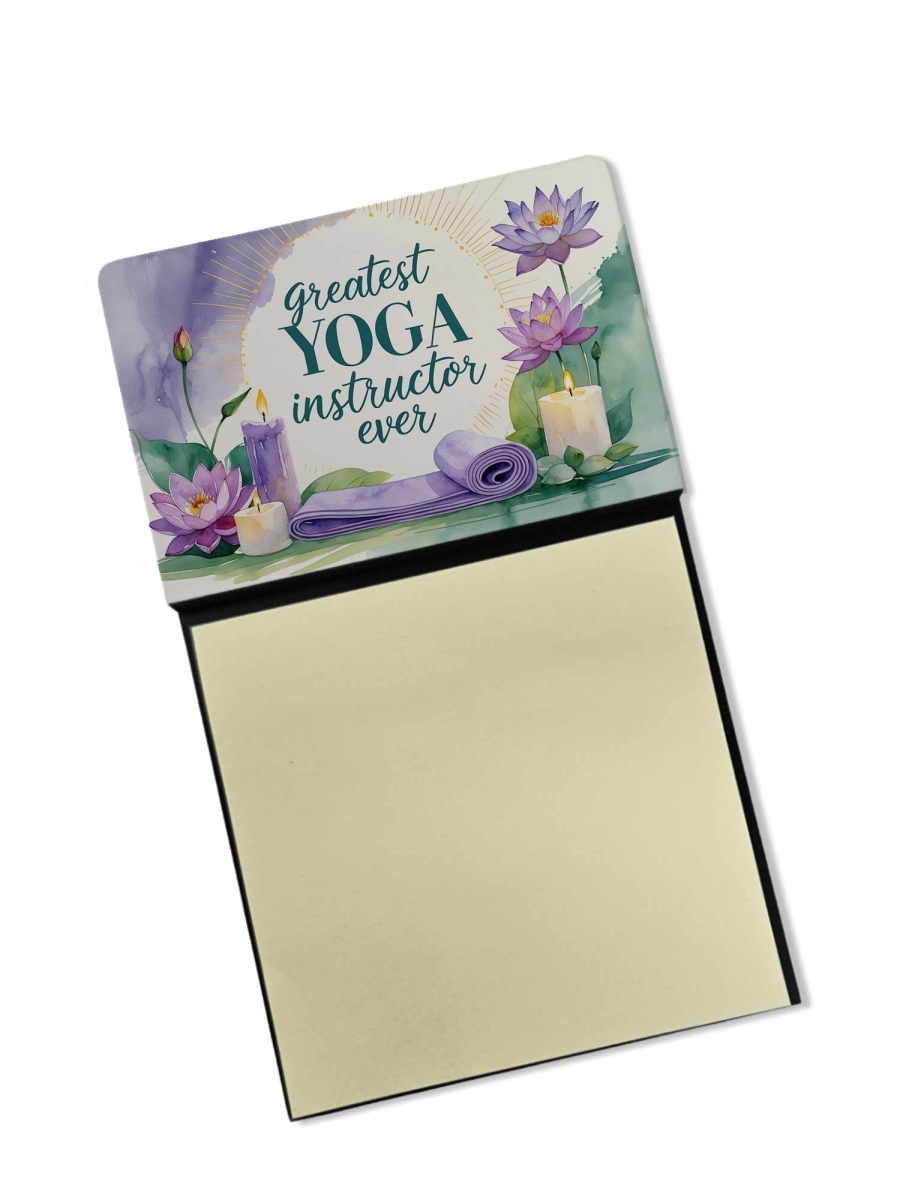 DAC8897TSN 5.25 x 3.25 in. Greatest Yoga Instructor Ever Funny Sticky Note Holder for Teachers Gift