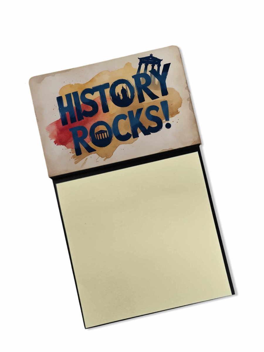 DAC8901TSN 5.25 x 3.25 in. History Rocks Funny Sticky Note Holder for Teachers Gift