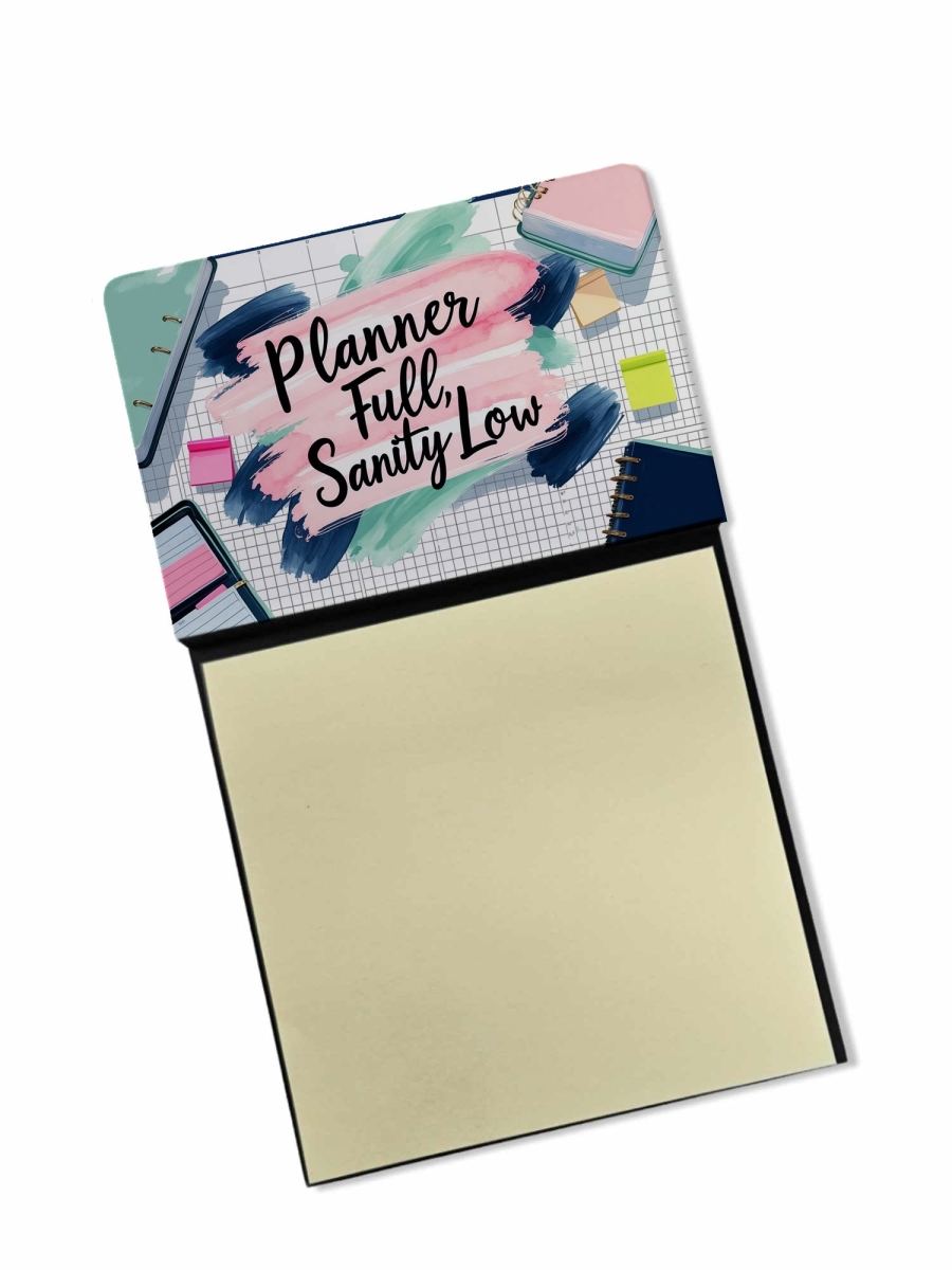 DAC8935TSN 5.25 x 3.25 in. Planner Full, Sanity Low Funny Sticky Note Holder for Teachers Gift