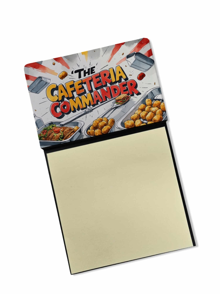DAC8976TSN 5.25 x 3.25 in. The Cafeteria Commander Funny Sticky Note Holder for Teachers Gift