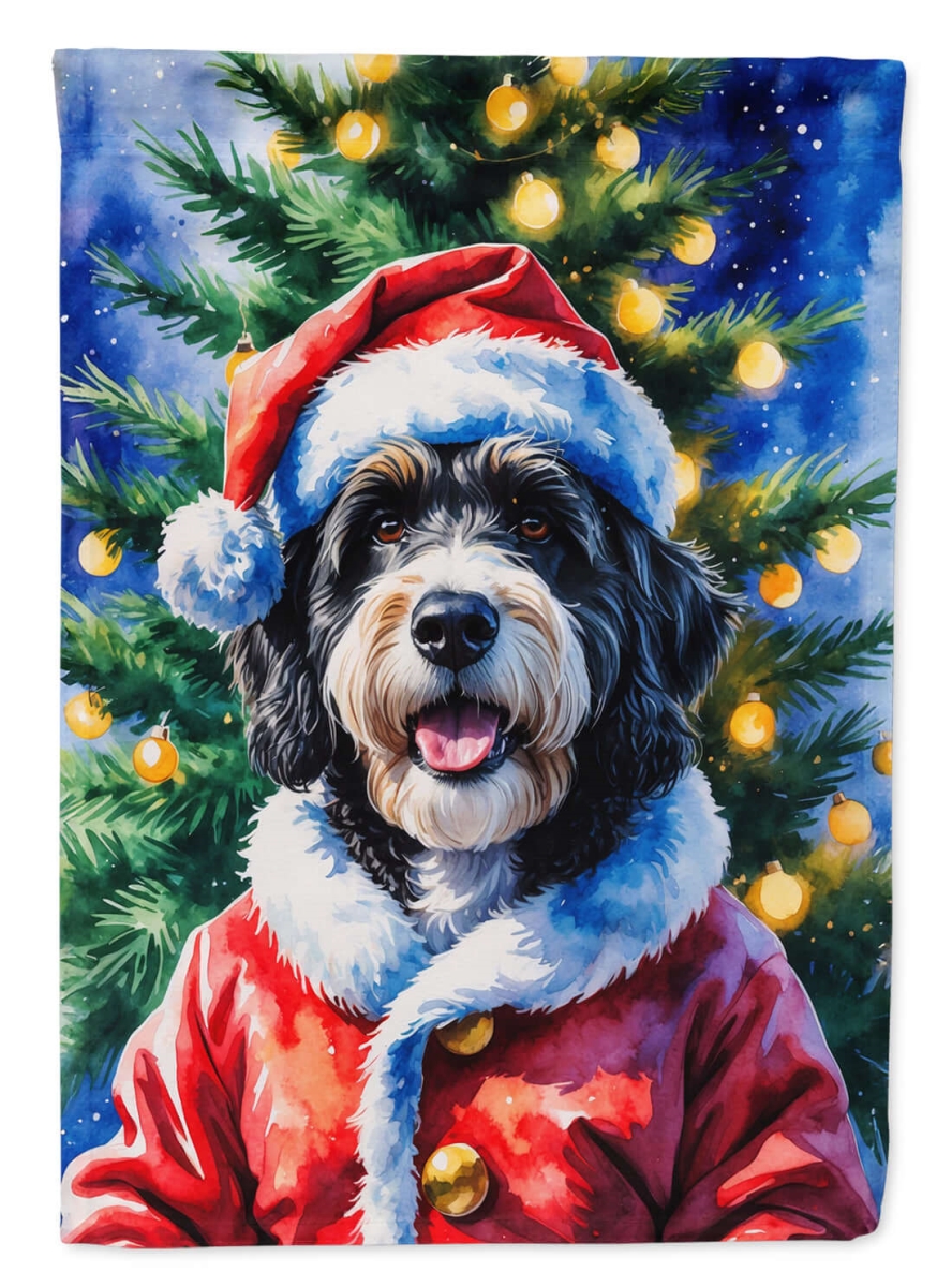 DAC8464CHF 40 x 28 in. Berne Doodle Christmas House Flag