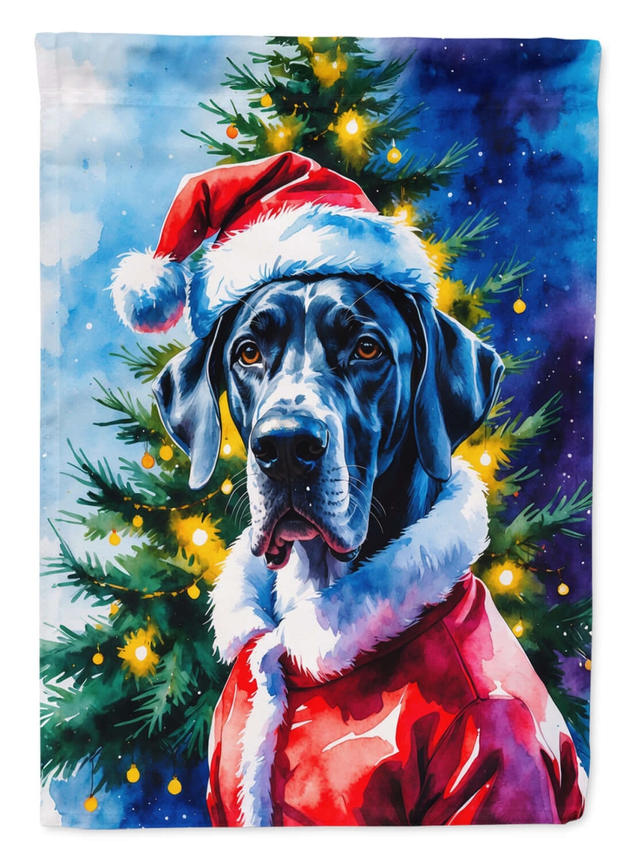 DAC8490CHF 40 x 28 in. Great Dane Christmas House Flag