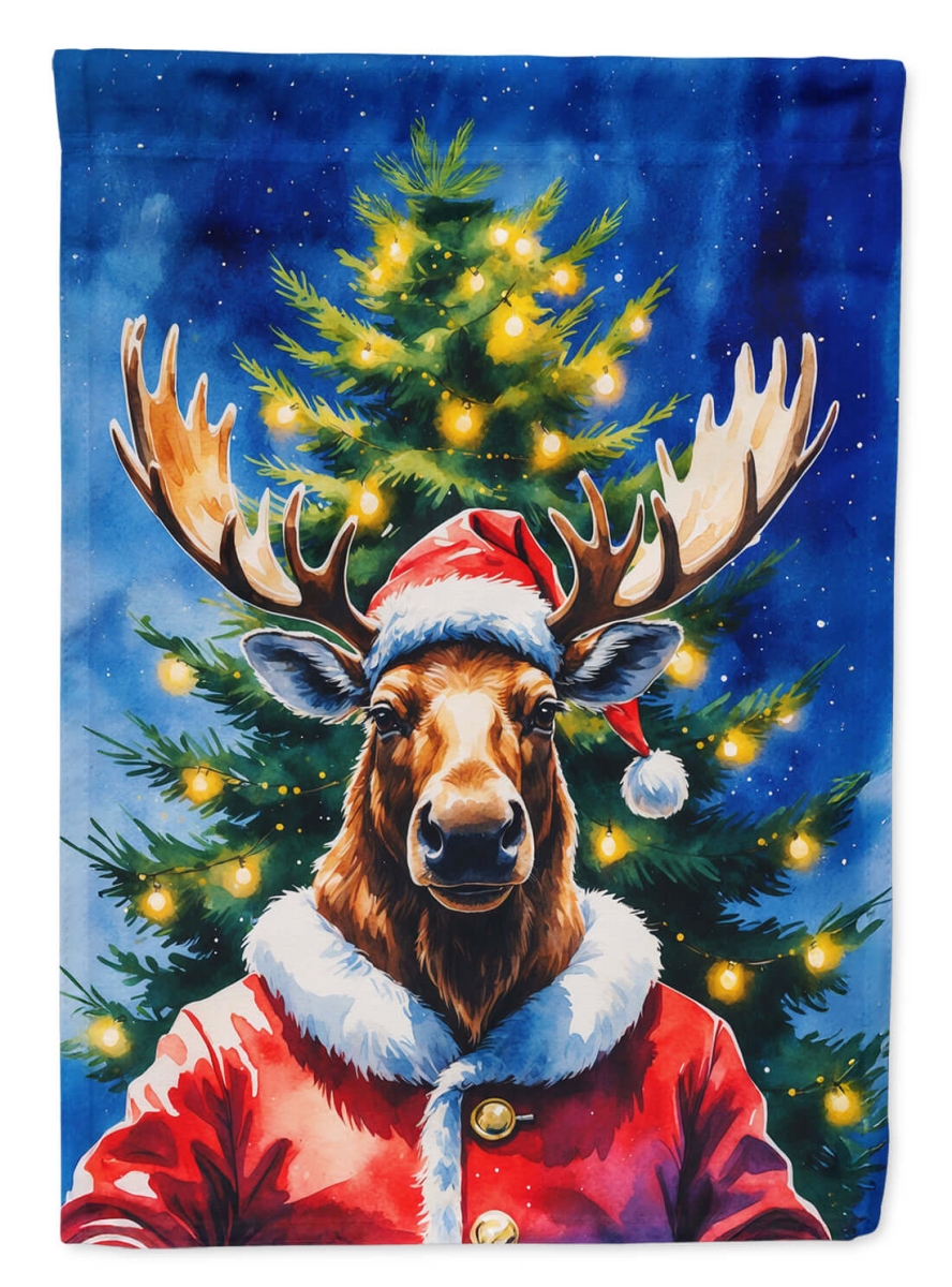 Moose Christmas House Flag - Multicolor - 40 x 28 in. - Heavy Duty