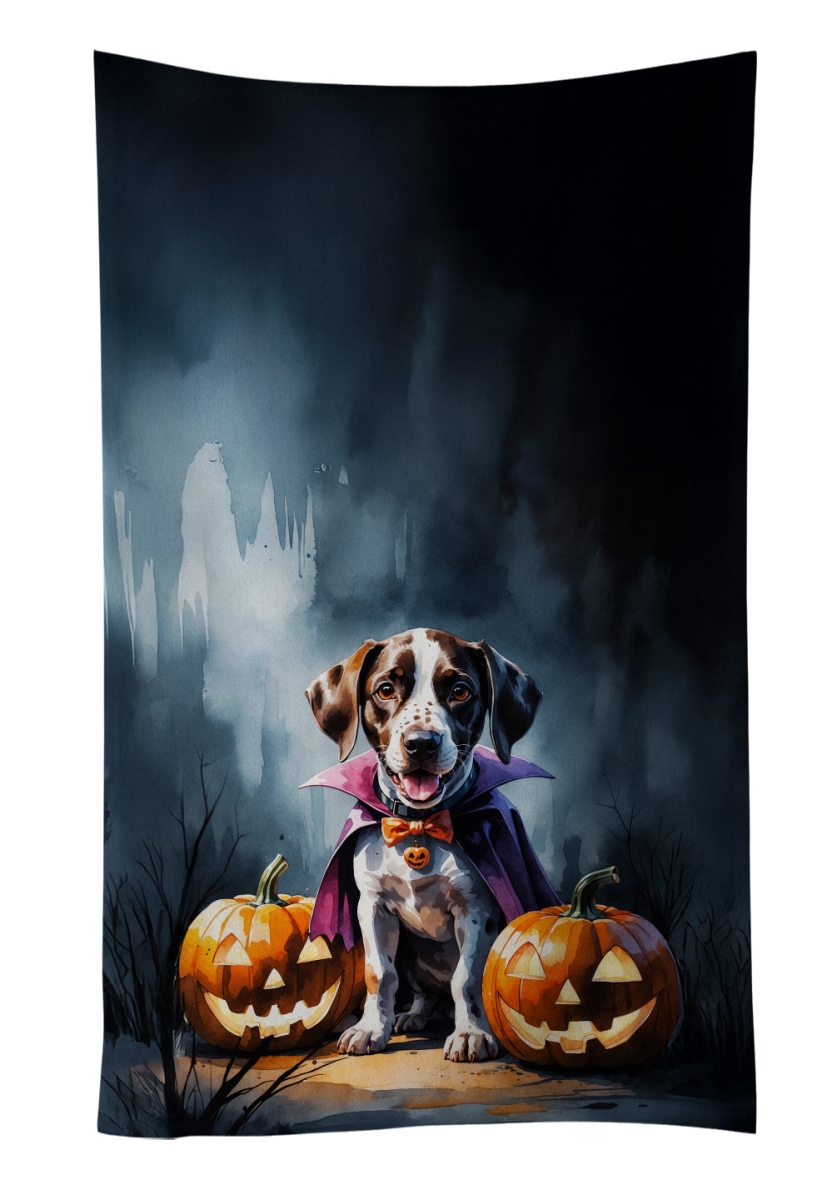 DAC8421KTWL 25 x 15 in. German Shorthaired Pointer Puppy Halloween Kitchen Towel