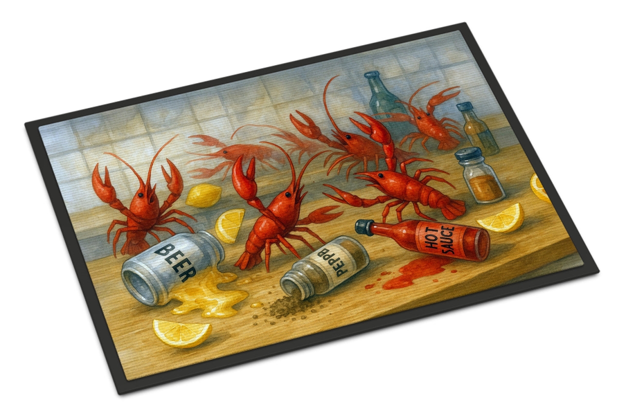 DAC8238MAT 18 x 27 in. Crawfish Gone Wild Doormat