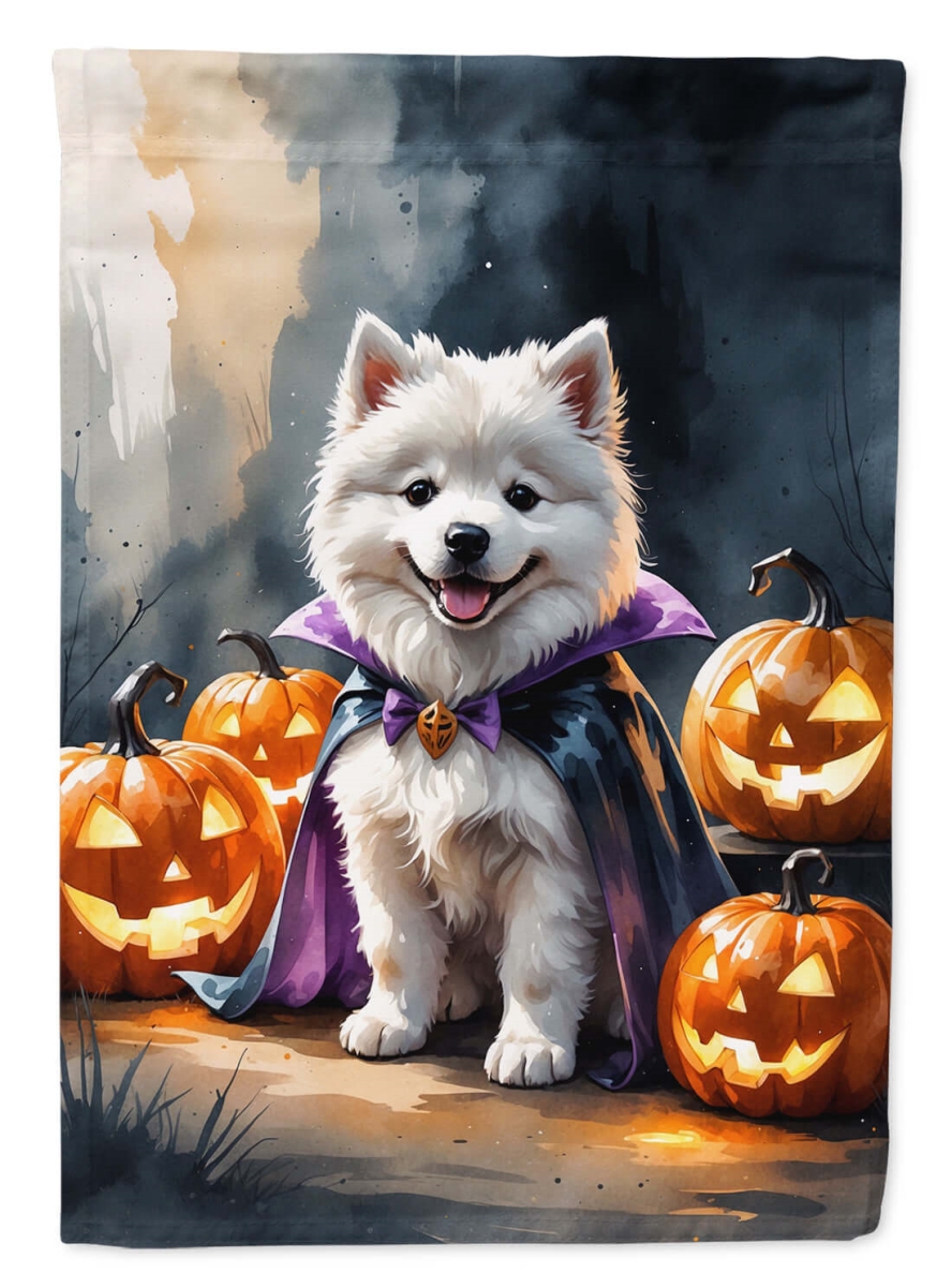 DAC8448CHF 40 x 28 in. Samoyed Puppy Halloween House Flag