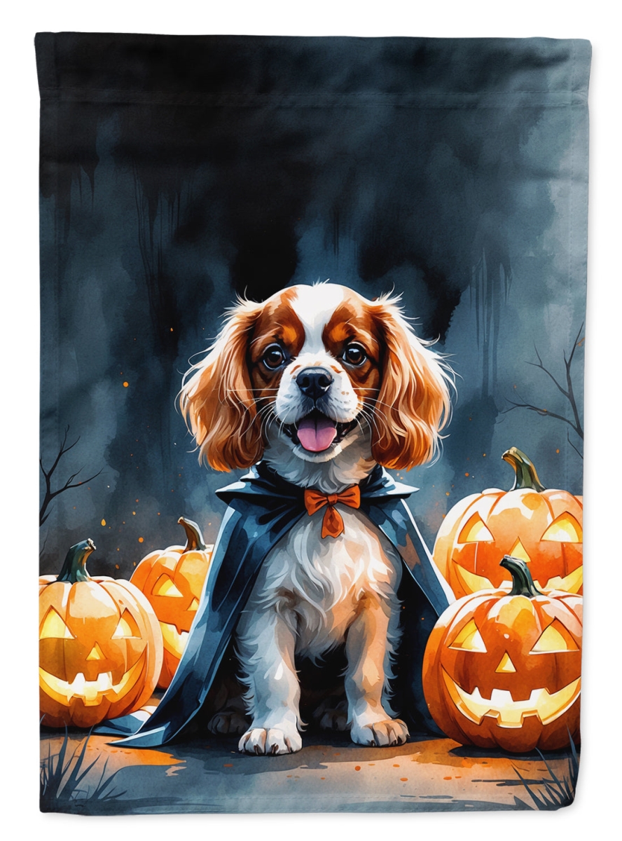 DAC8409CHF 40 x 28 in. Cavalier Spaniel Puppy Halloween House Flag