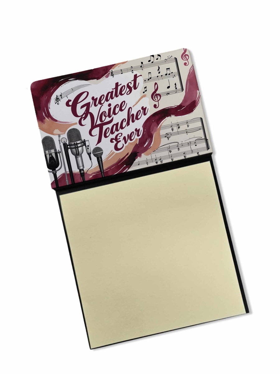 DAC8889TSN 5.25 x 3.25 in. Greatest Voice Teacher Ever Funny Sticky Note Holder for Teachers Gift